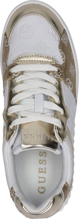 GUESS Fiena Lage Dames Sneakers -White Gold