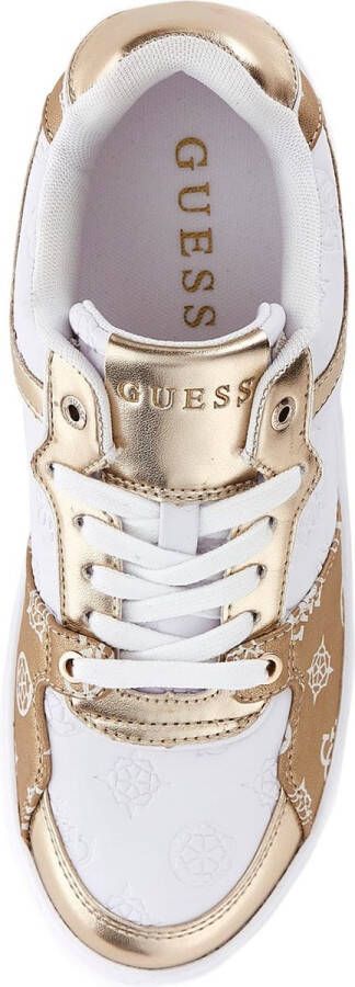 GUESS Fiena Lage Dames Sneakers -White Gold