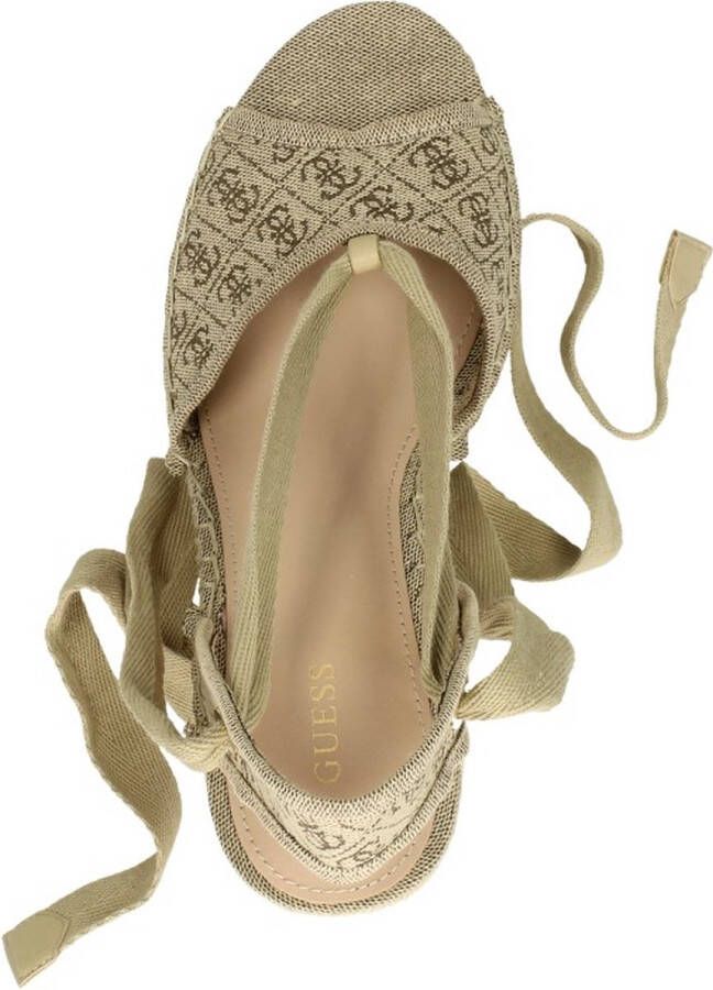 GUESS Halona Espadrilles Met Sleehak Dames Beige