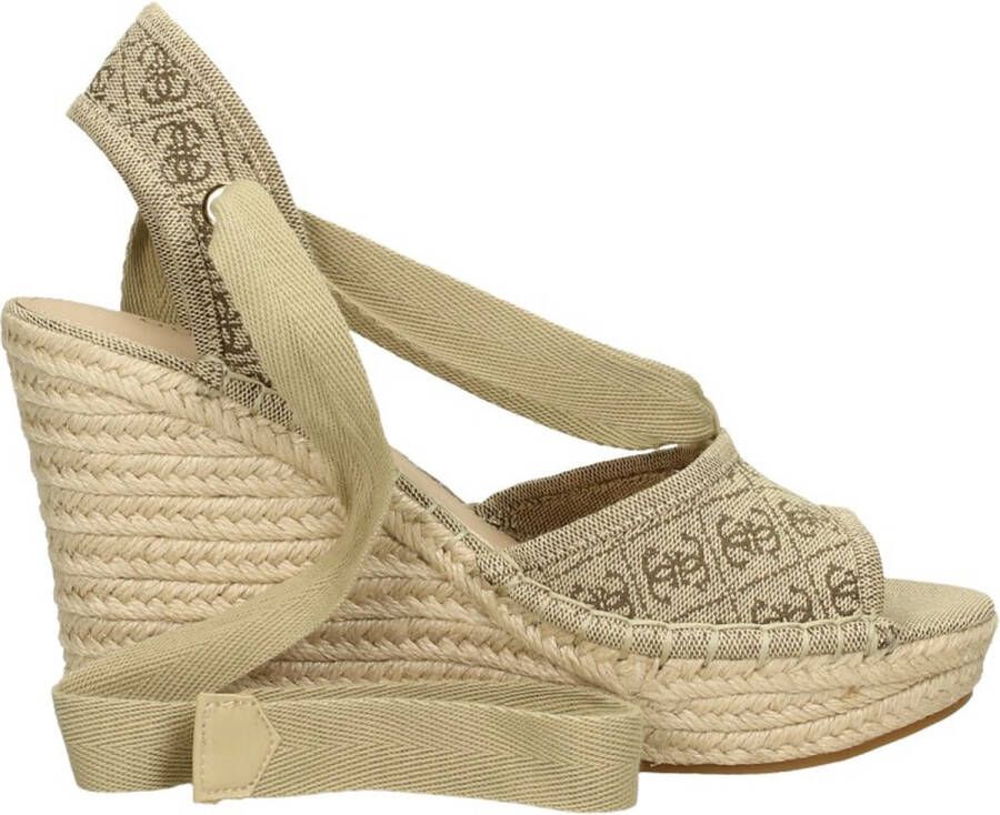 GUESS Halona Espadrilles Met Sleehak Dames Beige