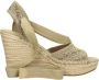 GUESS Bruin Tinten Halona Espadrilles Met Sleehak Dames Beige - Thumbnail 15