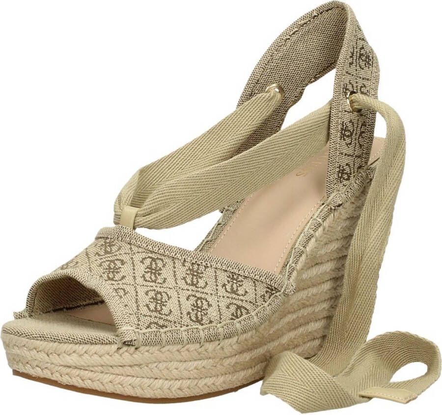 GUESS Halona Espadrilles Met Sleehak Dames Beige