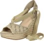 GUESS Bruin Tinten Halona Espadrilles Met Sleehak Dames Beige - Thumbnail 13