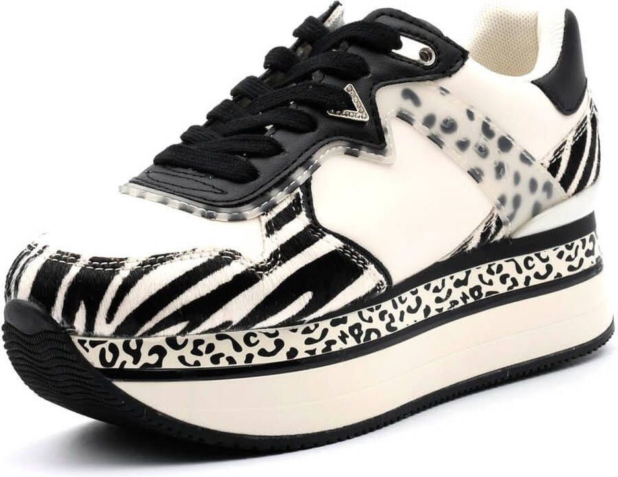 GUESS Harinna Lage sneakers Leren Sneaker Dames Wit