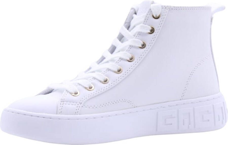 GUESS Invyte Hoge sneakers Leren Sneaker Dames Wit