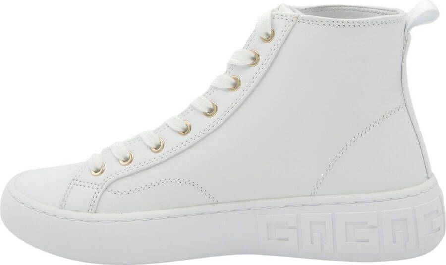 GUESS Invyte Hoge sneakers Leren Sneaker Dames Wit