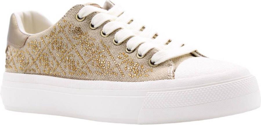 GUESS JIANAA4 Dames Sneakers Beige Bruin