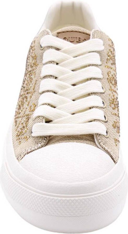 GUESS JIANAA4 Dames Sneakers Beige Bruin