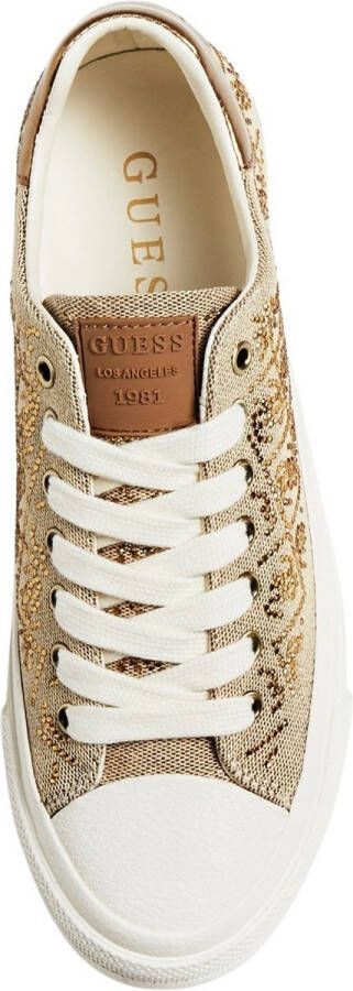 GUESS JIANAA4 Dames Sneakers Beige Bruin