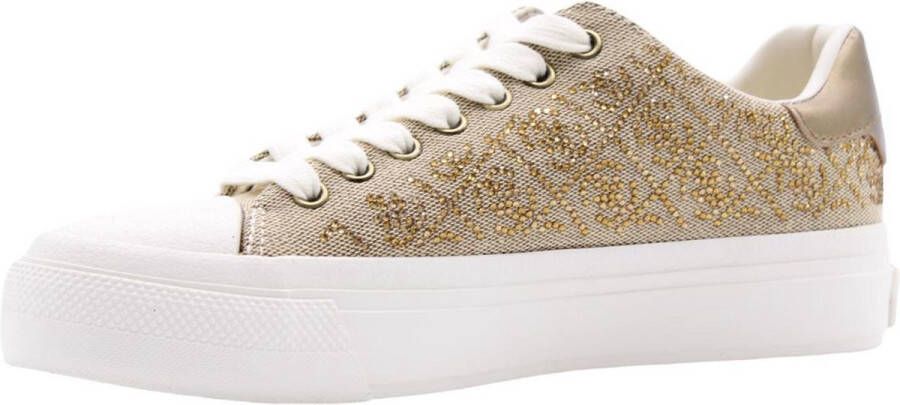 GUESS JIANAA4 Dames Sneakers Beige Bruin