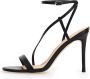 Guess Zwarte leren Kadera TC 105 enkelband sandaal Black Dames - Thumbnail 12