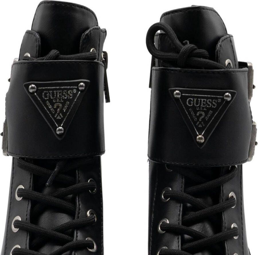 GUESS Kaylana Veterboots Laarzen Met Veters Dames Zwart - Foto 12