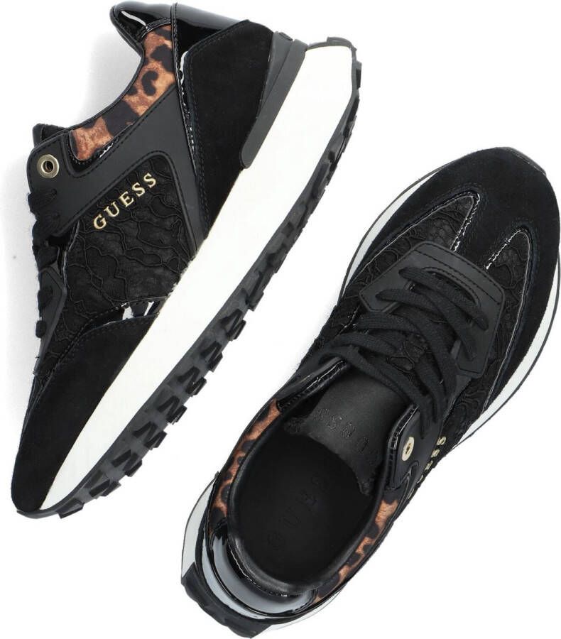 Guess Lage Sneaker Luchia Zwart Panther Print Black Dames - Foto 6