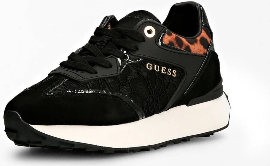 Guess Lage Sneaker Luchia Zwart Panther Print Black Dames - Foto 10