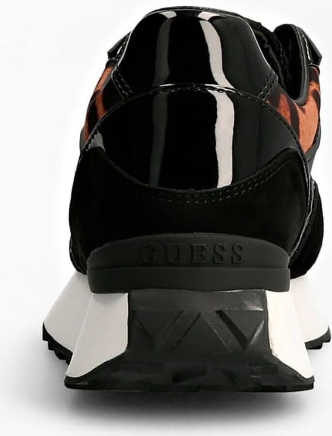 Guess Lage Sneaker Luchia Zwart Panther Print Black Dames - Foto 12
