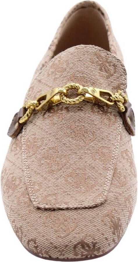 Bruin Tinten Marta Loafers Instappers Dames Beige - Foto 10