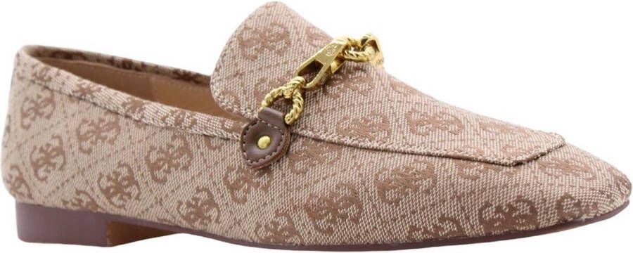 Bruin Tinten Marta Loafers Instappers Dames Beige - Foto 15