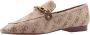 Bruin Tinten Marta Loafers Instappers Dames Beige - Thumbnail 12