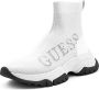 GUESS Nollen Dames Sneakers Laag Wit - Thumbnail 3