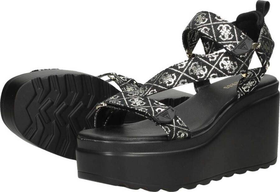 GUESS Ocilia2 Dames Sandalen Black Platino