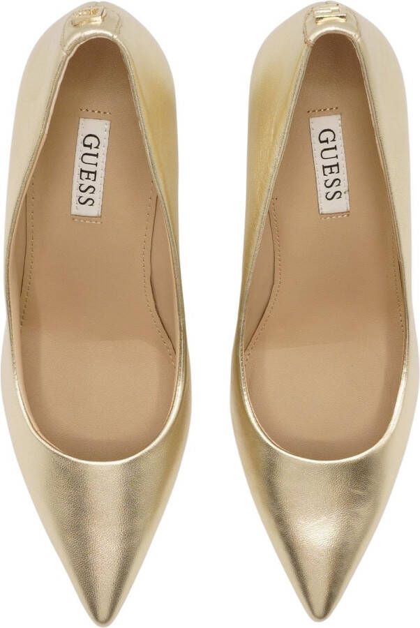 GUESS Piera Pumps High Heels Schoenen Hoge Hak Dames Goud + - Foto 12