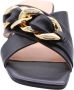 Guess Stijlvolle Leren Slipper met Vierkante Neus Black Dames - Thumbnail 15