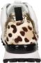GUESS Selvie2 leren sneakers met panterprint zwart multi - Thumbnail 9
