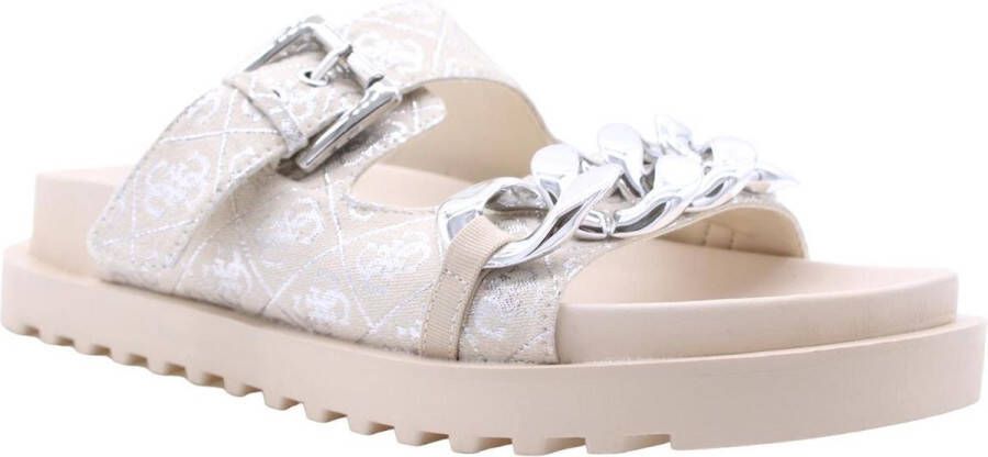 Guess Comfortabele Slipper voor Dagelijks Gebruik Beige Dames - Foto 9