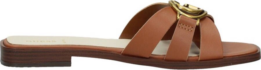 GUESS Symo Dames Slippers Cognac