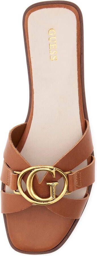 GUESS Symo Dames Slippers Cognac