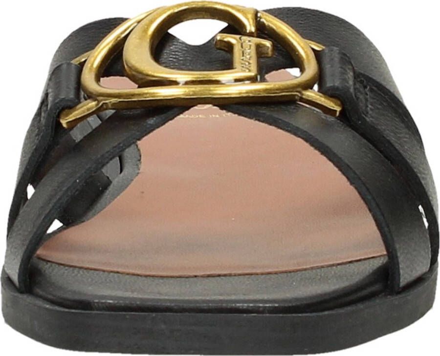 Guess Slippers van leer met labeldetail model 'SYMO' - Foto 12
