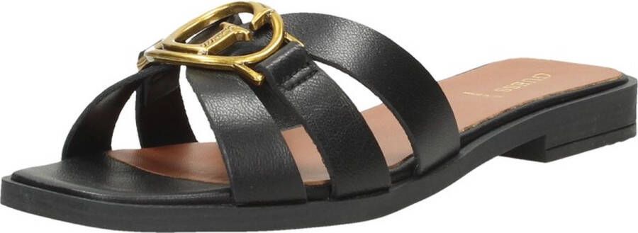 Guess Slippers van leer met labeldetail model 'SYMO' - Foto 13