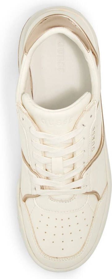 GUESS Tokyo Lage Dames Sneakers Wit Goud - Foto 9