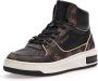 GUESS Tullia Hoge Dames Sneakers Zwart Bruin - Thumbnail 3