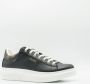 Guess Dames Sneakers Vibo van leer zwart bruin Wit Dames - Thumbnail 8