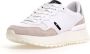 Guess Witte Vienna Sneaker Eco Leer Stof White Dames - Thumbnail 6
