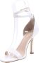 Guess Witte Stiletto Sandalen met Vierkante Neus White Dames - Thumbnail 3