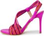 Guess Stijlvolle Gelamineerde Hoge Hak Sandalen Wit Dames - Thumbnail 9