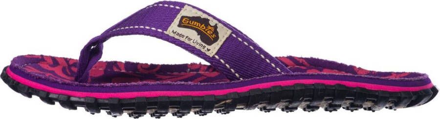 Gumbies ISLANDER CANVAS Teenslipper voor Dames Paars HIBISCUS