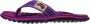 Gumbies ISLANDER CANVAS Teenslipper voor Dames Paars HIBISCUS - Thumbnail 3