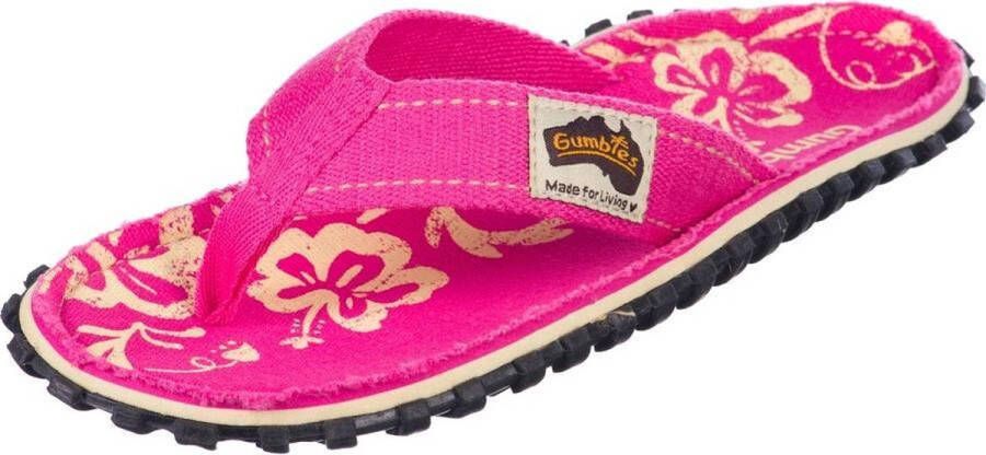 Gumbies Teenslippers Dames Pink Hibiscus