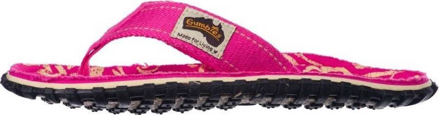 Gumbies Teenslippers Dames Pink Hibiscus