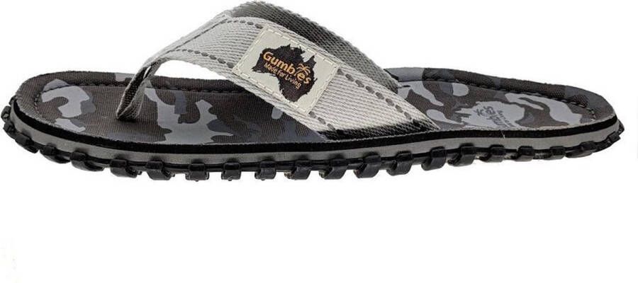 Gumbies Teenslippers Dames Teenslipper Heren Grey Camouflage