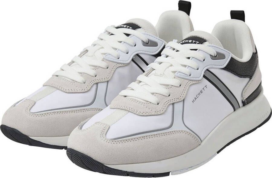 Hackett Lichtgewicht hardloopschoenen met reflecterende details en suède accenten White Heren - Foto 2