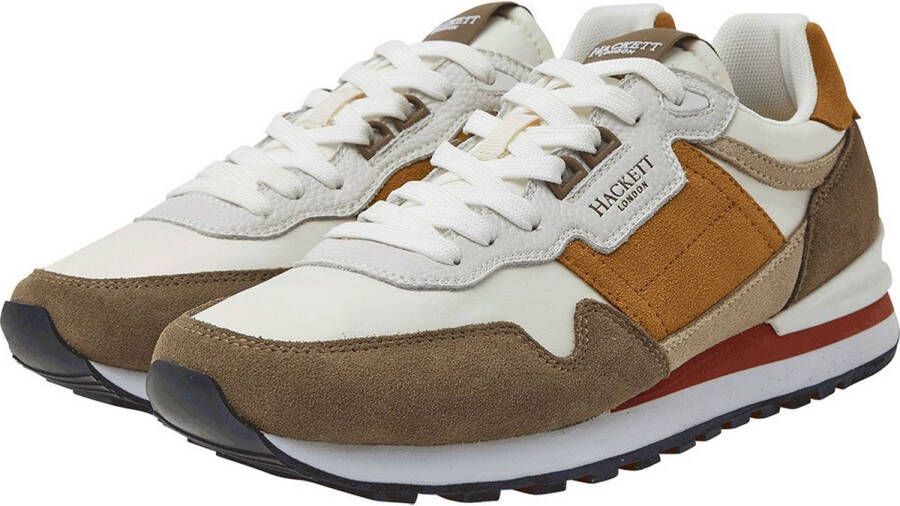 Hackett Telfor Runner II Sneakers Dark Mud Heren