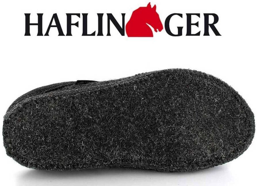 Haflinger Alaska Graphit Pantoffels Uniseks