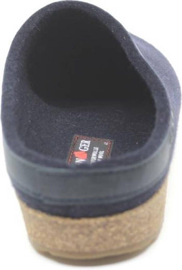 Haflinger GRIZZLY TORBEN 713001 70 Blauwe pantoffel muil