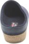 Haflinger Grizzly Torben Pantoffel Pantoffel Blauw - Thumbnail 5
