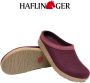 Haflinger Grizzly Torben Pantoffel Dames Pantoffel Heren Bordeaux - Thumbnail 7