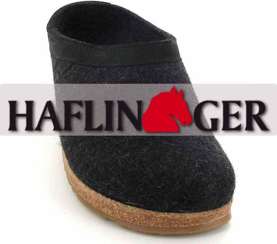 Haflinger Grizzly Torben Pantoffels Dames Pantoffels Heren Graphit